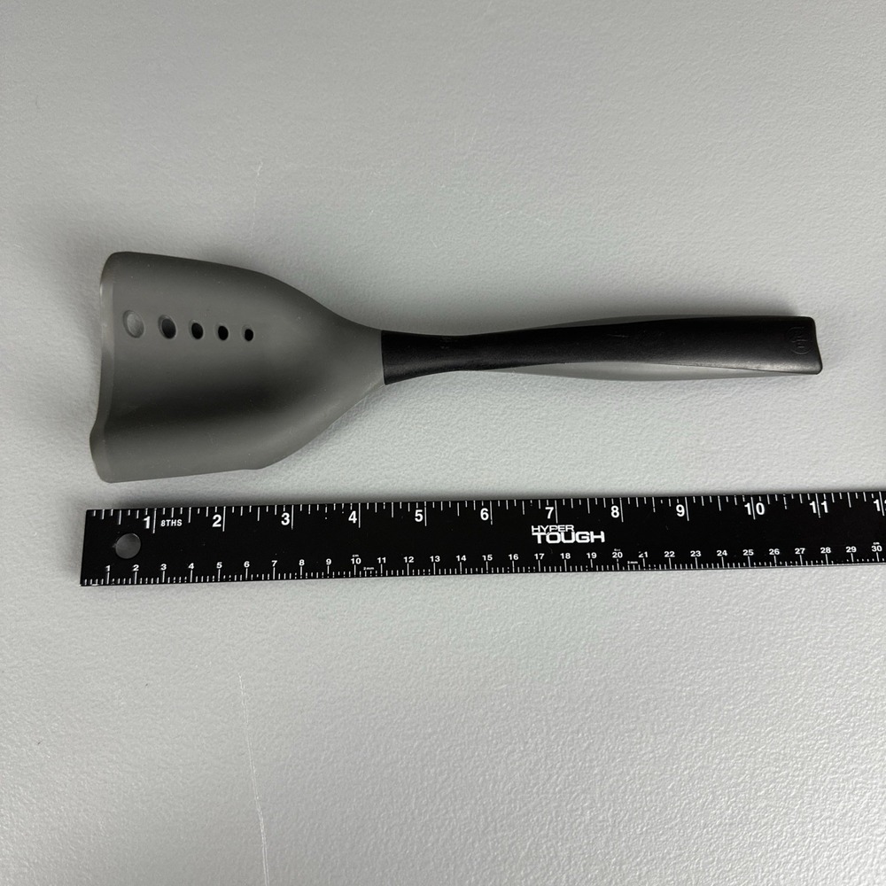 PAMPERED CHEF Mix N Chop Silicone Spatula Strainer Ground Beef Turkey Sausage - Picture 6 of 8